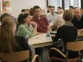 Students and facilitators in discussion groups at the Pittsburgh Regional Workshop - Feb. 11, 2012.